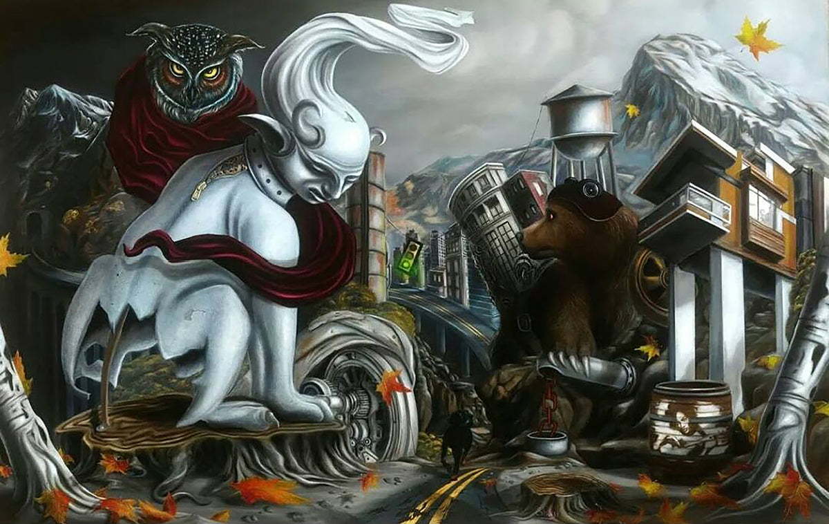 Gobel not golem 3x4 ft oil.